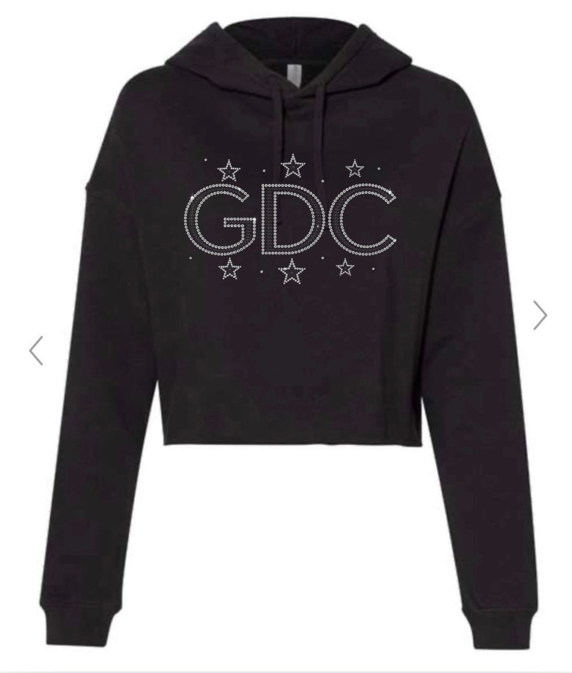 GDC bling stars cropped hoodie - 006 - adult