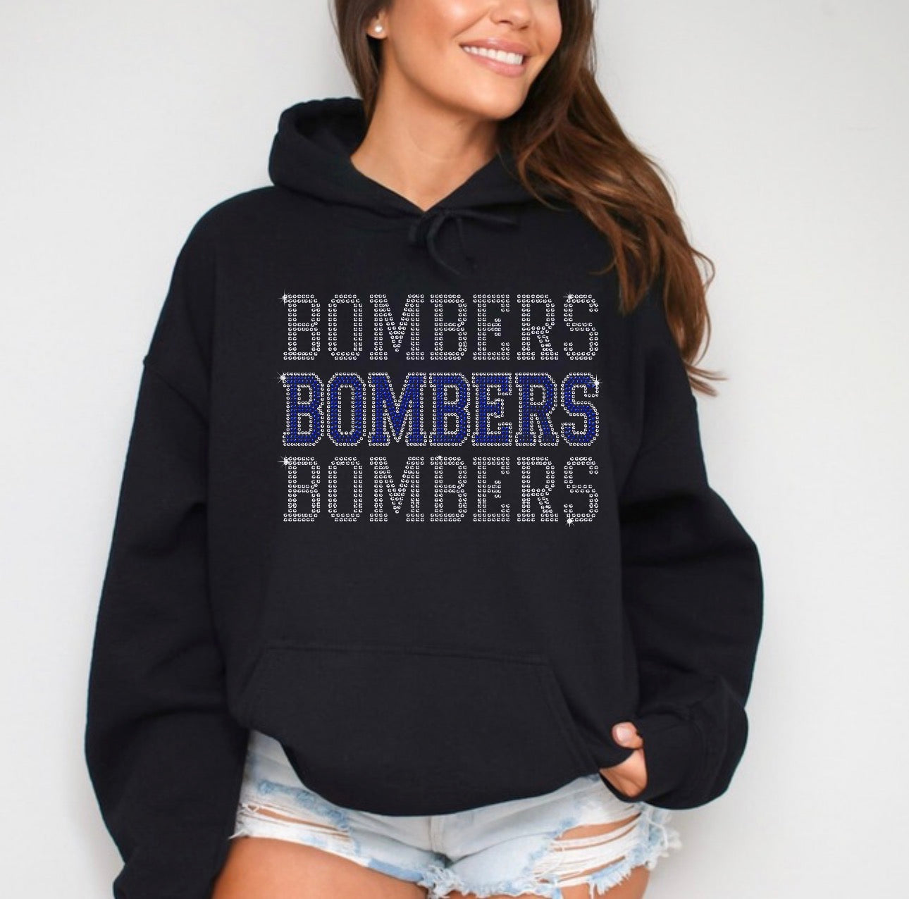 Bombers triple bling hoodie - 014