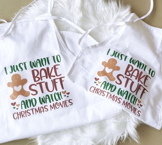 Christmas mommy and me aprons