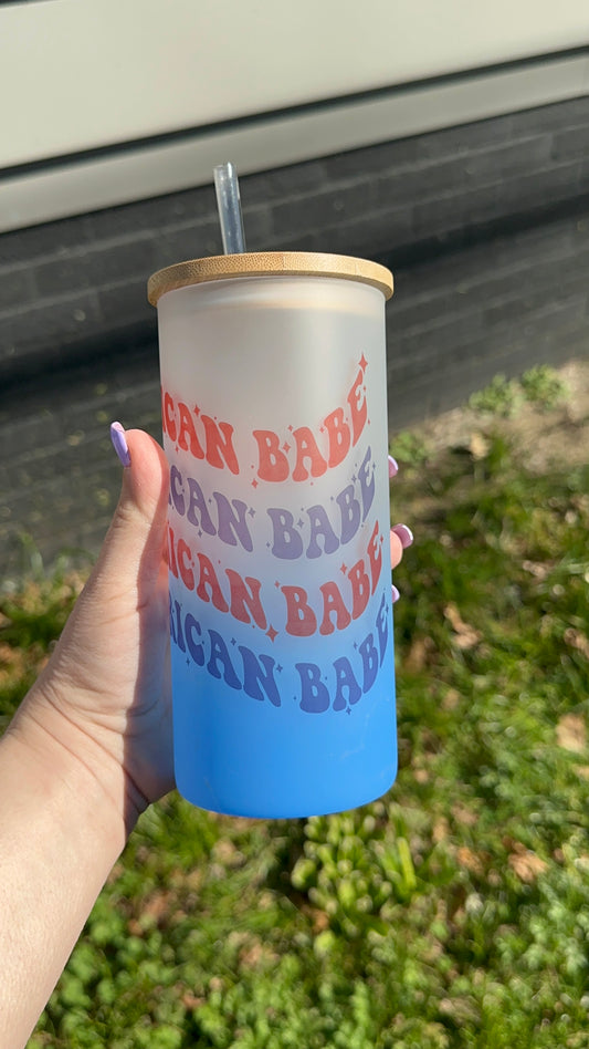 American babe sublimation cup