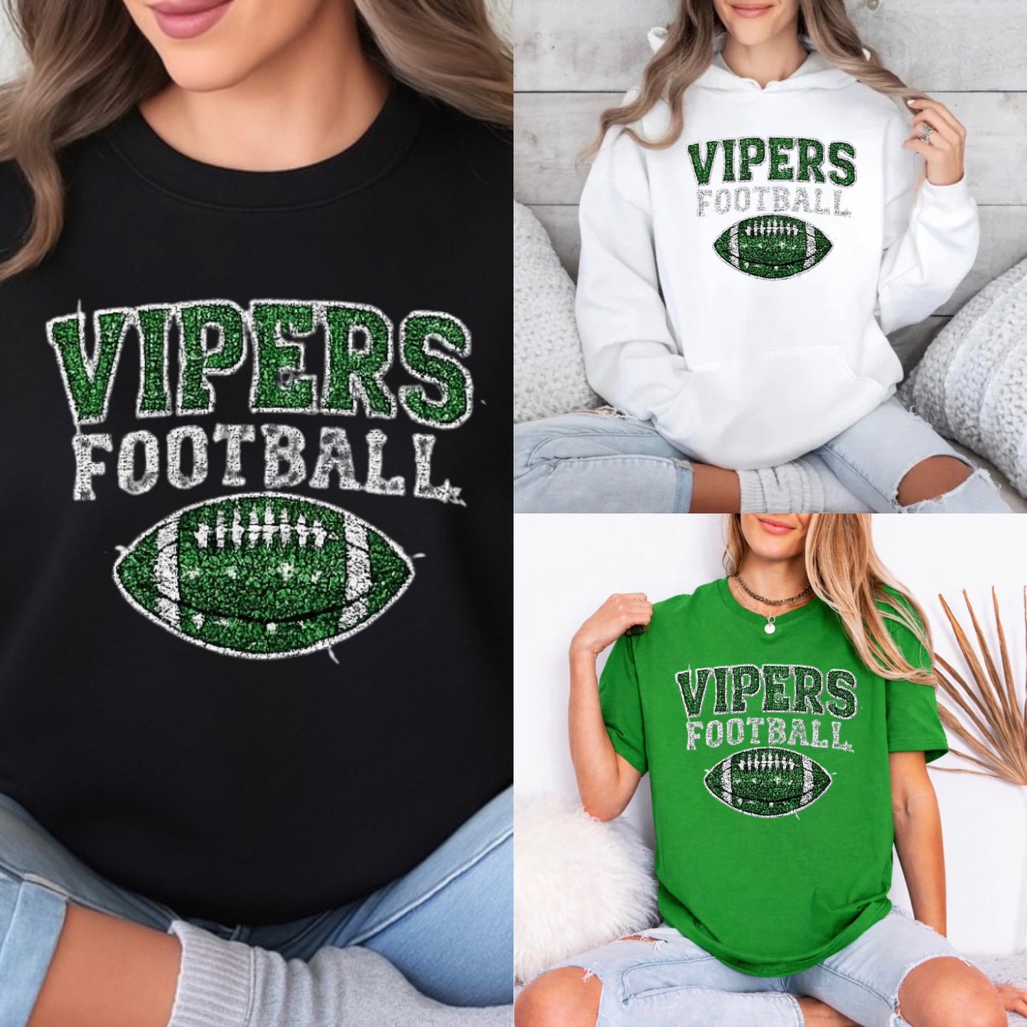 Vipers football bling with large football - 005
