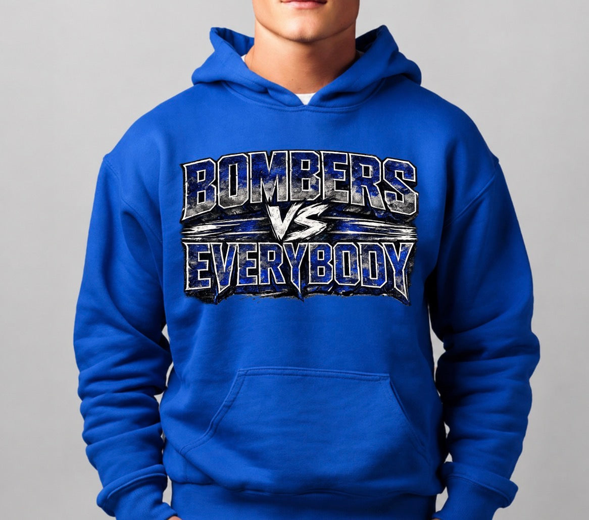 Bombers vs. Everyone hoodie - design 1 - 044