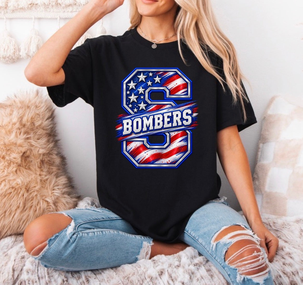 Patriotic large S Bombers - tshirts, sweatshirts, hoodies - 054