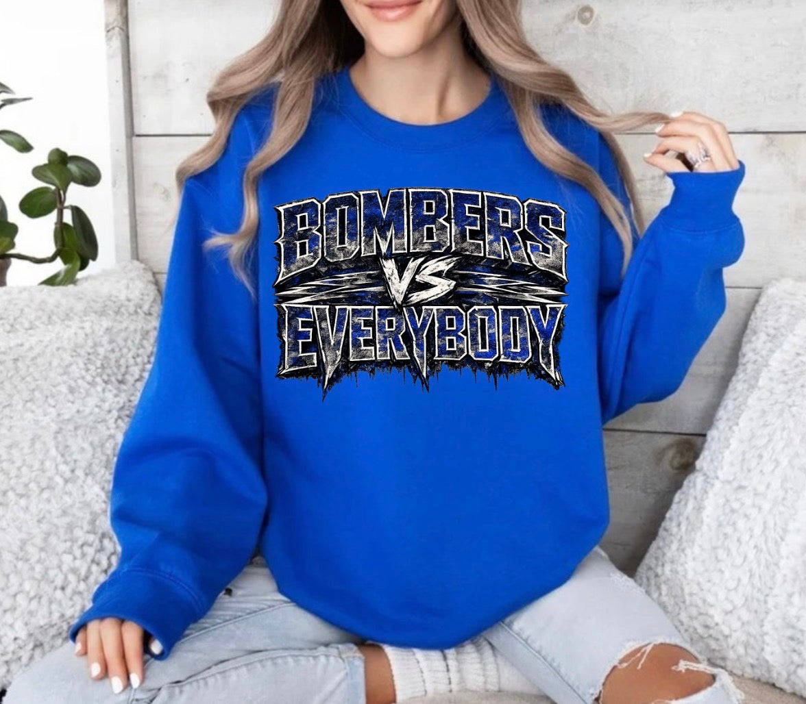 Bombers vs. Everyone sweatshirt - design 2 - 046