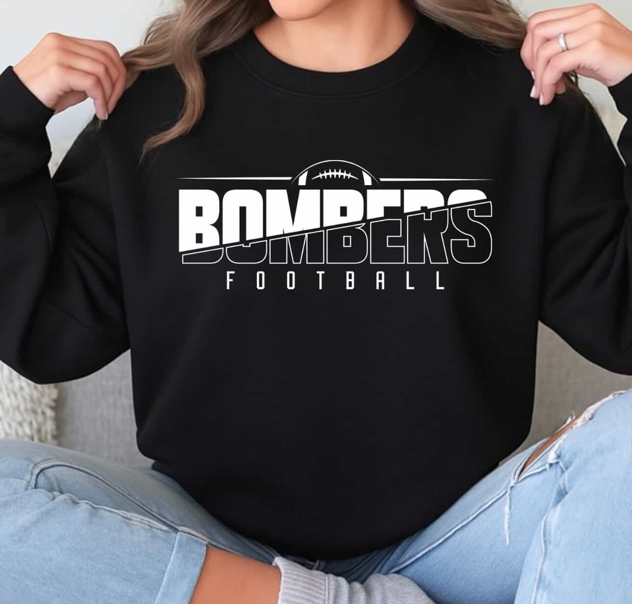 Bombers football two tone - tshirts, sweatshirts, hoodies - 023
