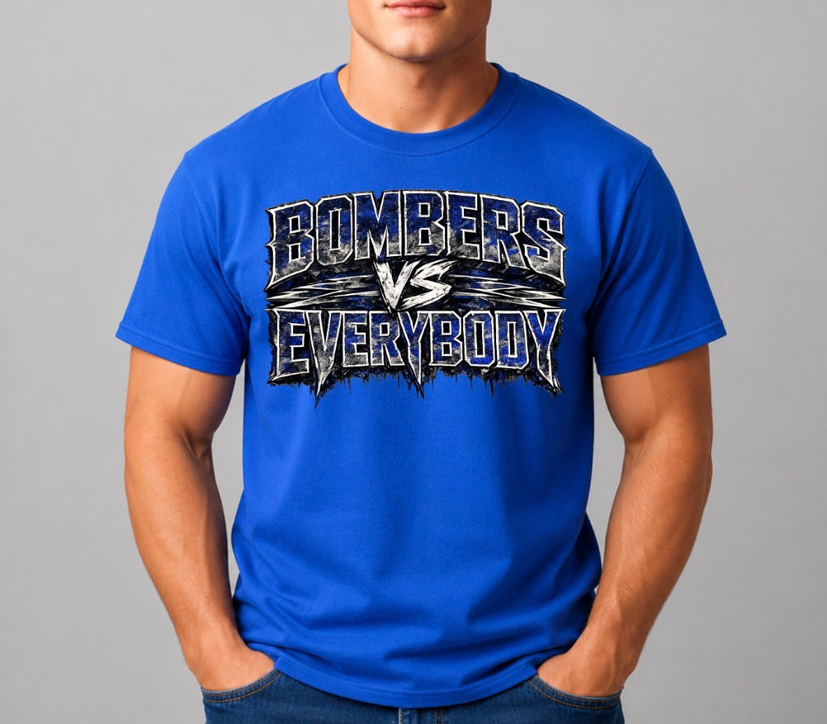 Bombers vs. Everyone tshirt - design 2 - 045