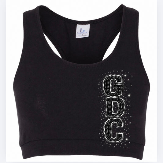GDC side bling sports bra - 035 - adult and youth
