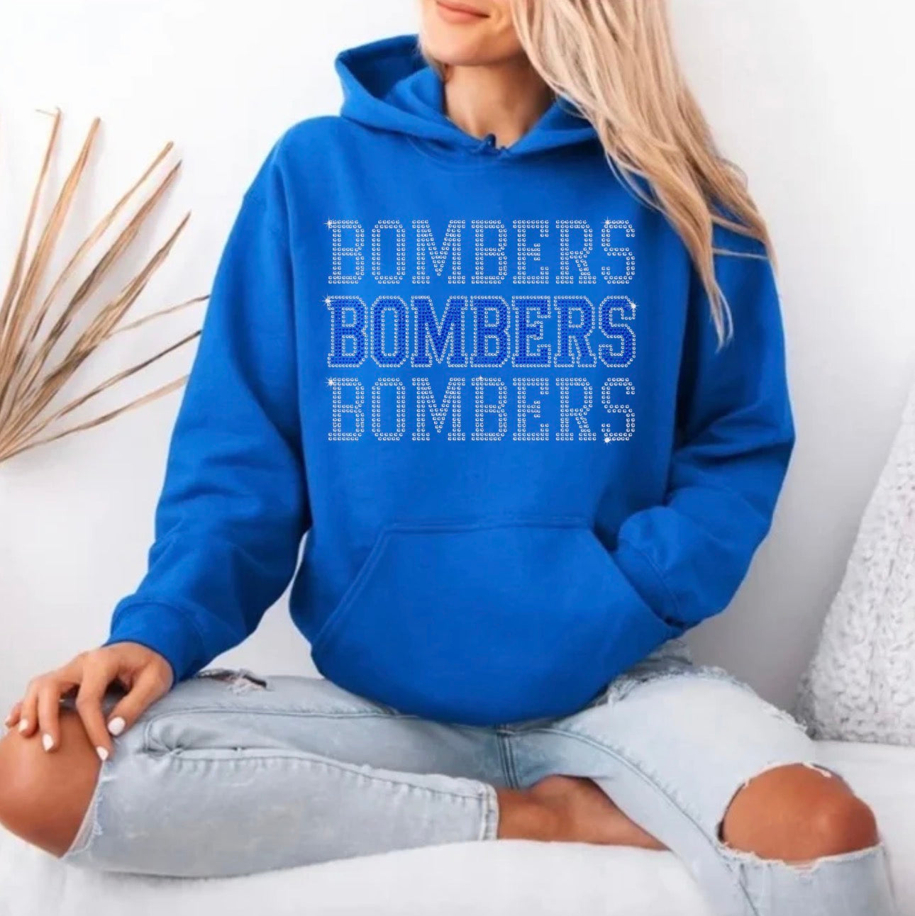 Bombers triple bling hoodie - 014