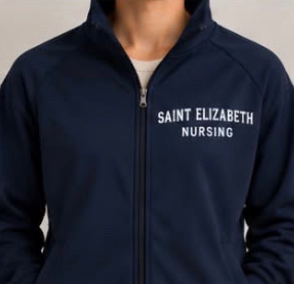 Saint Elizabeth nursing full zip hooded sweatshirt - 004