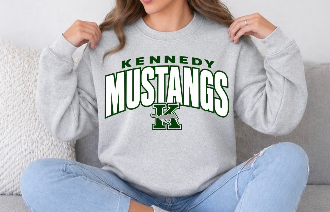 Kennedy Mustangs with logo - tshirts, sweatshirts, hoodies - 013
