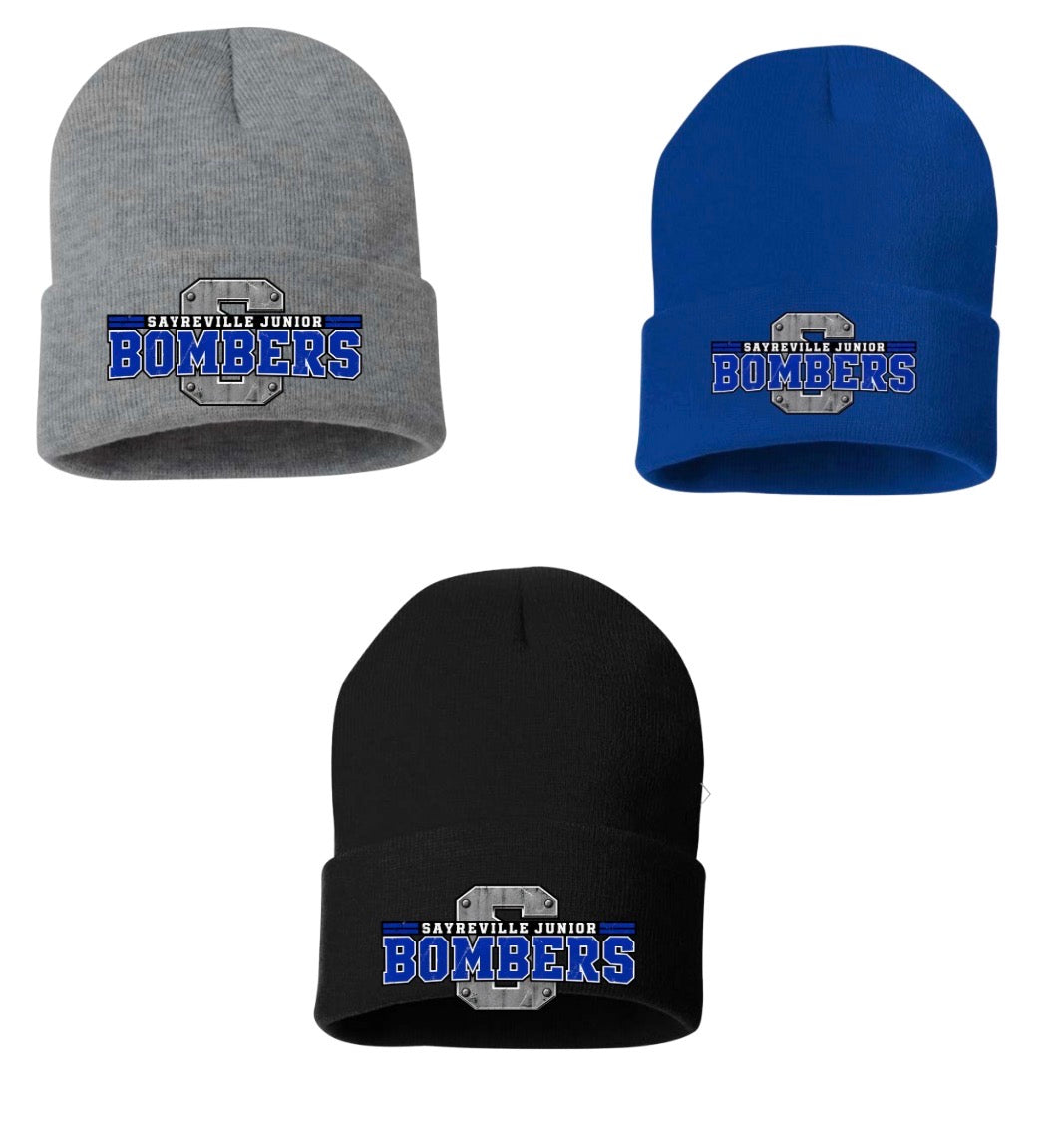Metal S bombers cuffed beanie - 056
