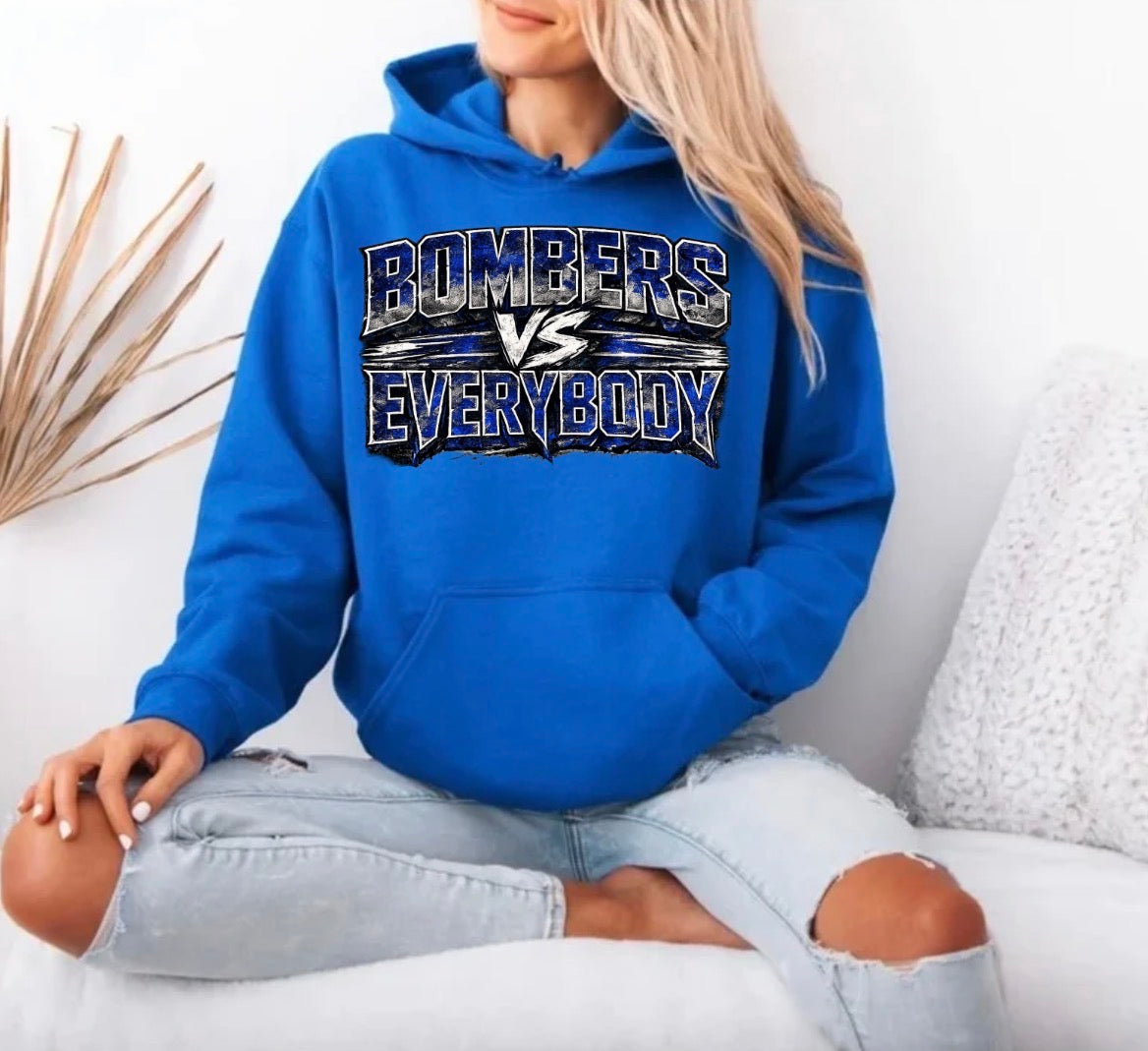 Bombers vs. Everyone hoodie - design 1 - 044