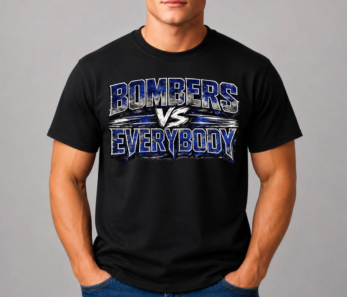 Bombers vs. Everyone tshirt - design 1 - 042