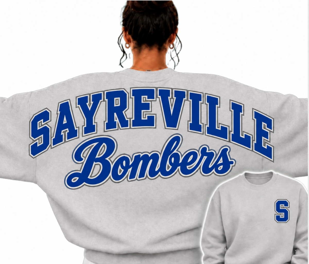 Oversized Sayreville Bombers sweatshirt - 023