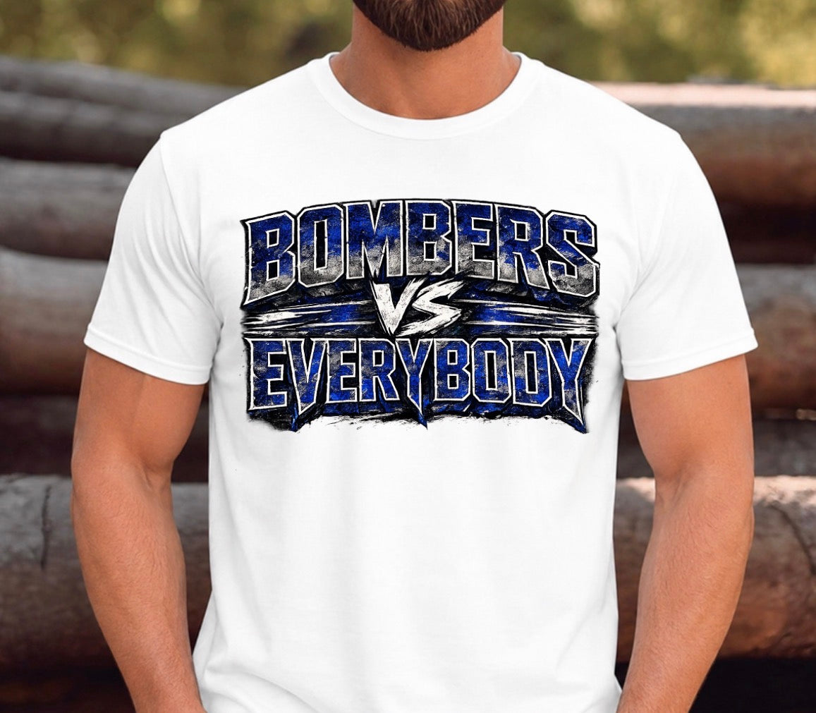 Bombers vs. Everyone tshirt - design 1 - 042