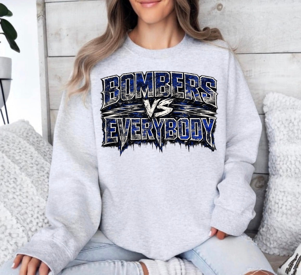 Bombers vs. Everyone sweatshirt - design 2 - 046