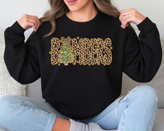 PRE-ORDER - bombers christmas cheetah print - 039