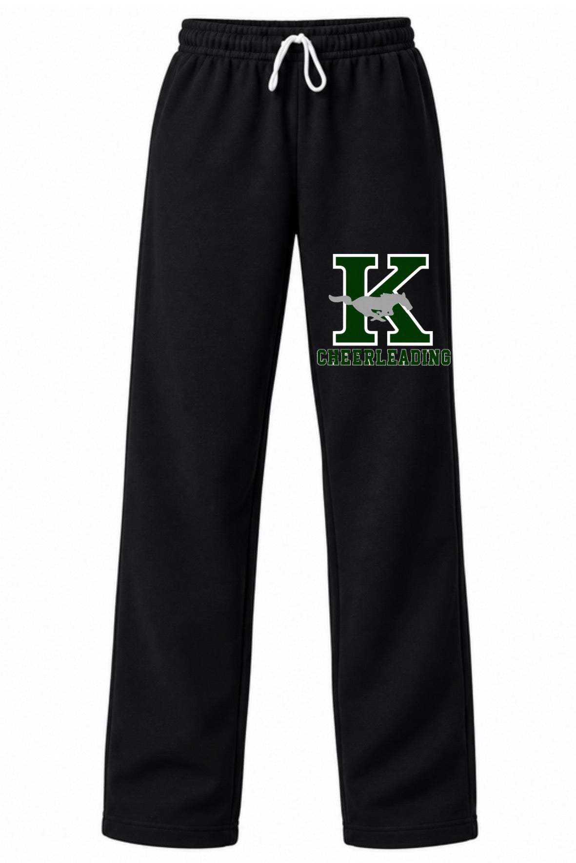 Logo open bottom sweatpants - 005