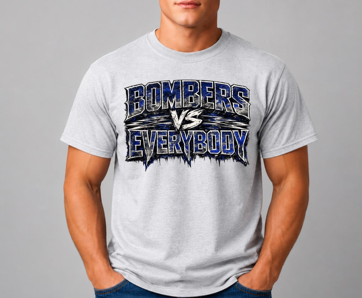 Bombers vs. Everyone tshirt - design 2 - 045
