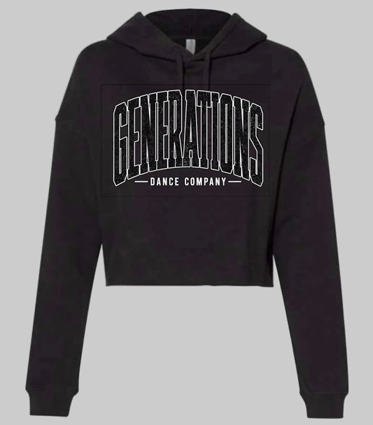 GDC Varsity distressed cropped hoodie - 057 - adult