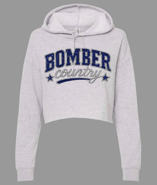 Bombers country bling cropped hoodie - adult only  013