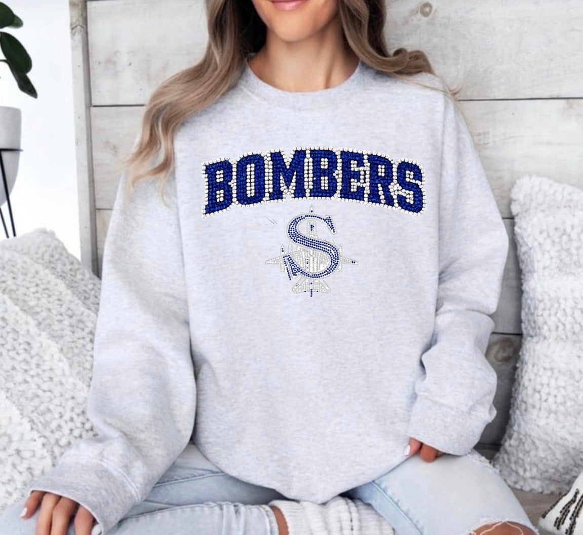 Bombers logo bling sweatshirt - 030