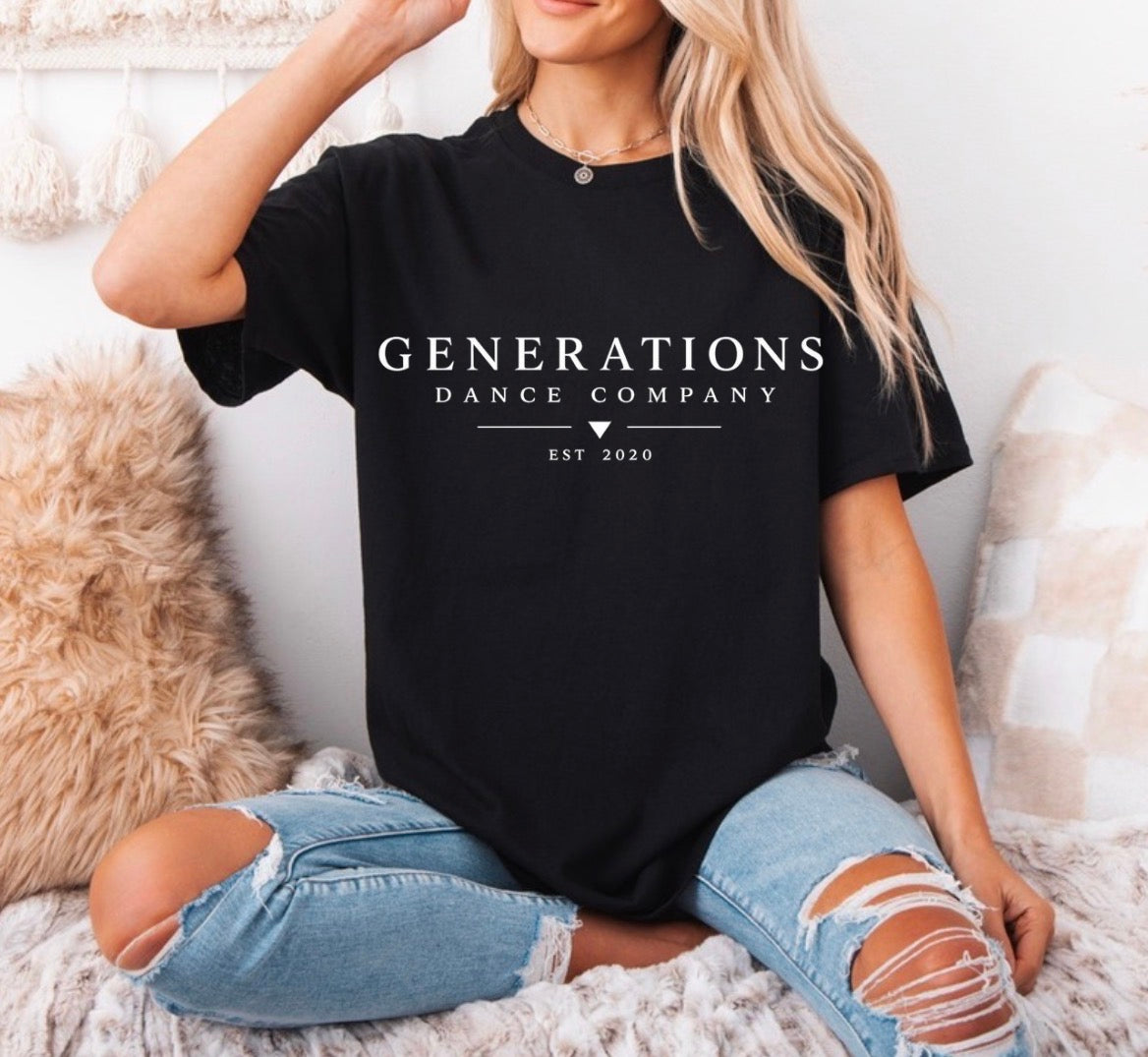Generations Dance Company logo - 065 - tshirt, sweatshirt, hoodie - adult, youth, toddler