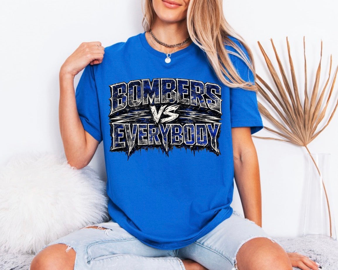 Bombers vs. Everyone tshirt - design 2 - 045