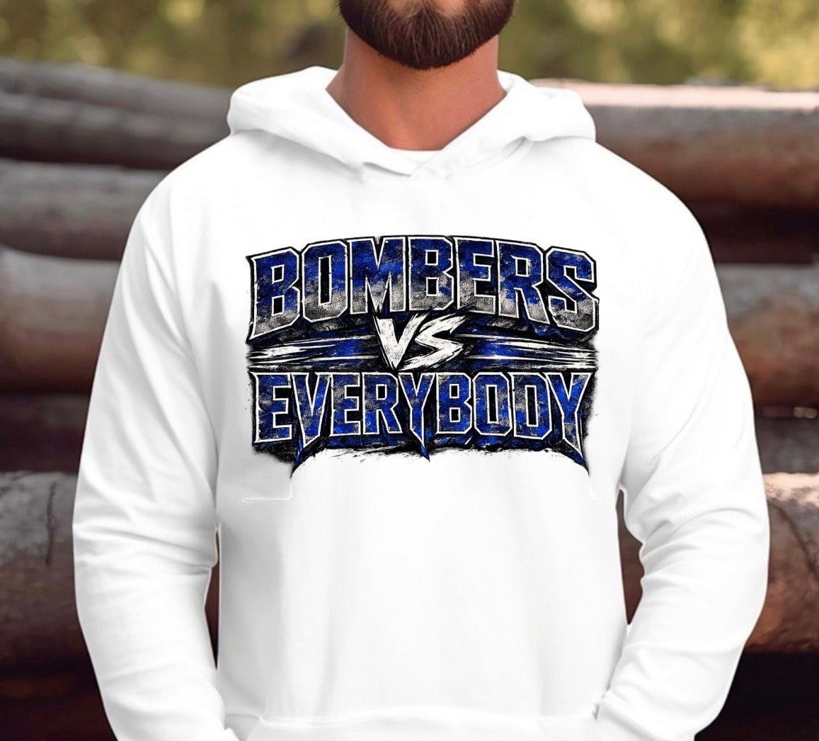 Bombers vs. Everyone hoodie - design 1 - 044