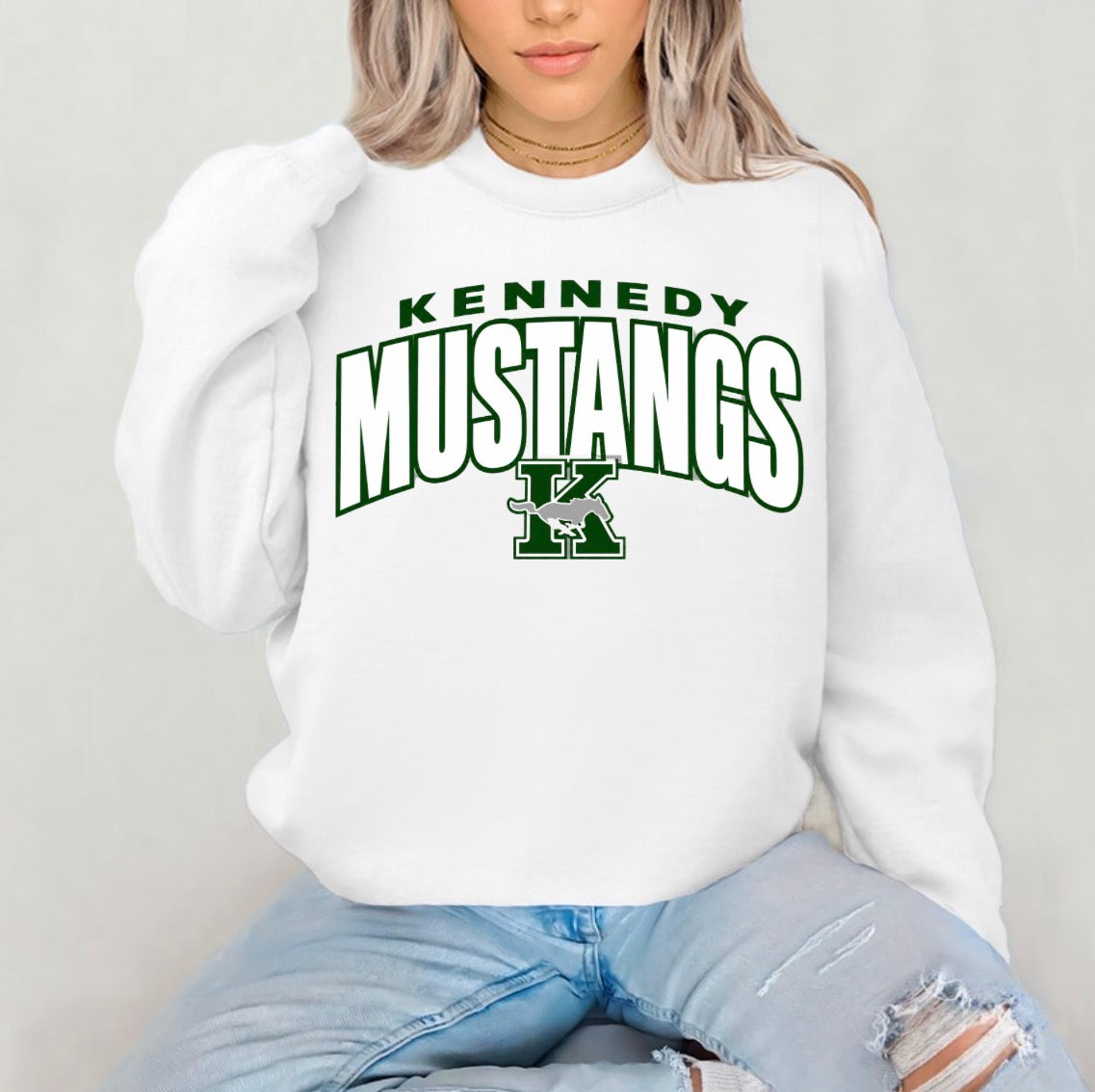 Kennedy Mustangs with logo - tshirts, sweatshirts, hoodies - 013