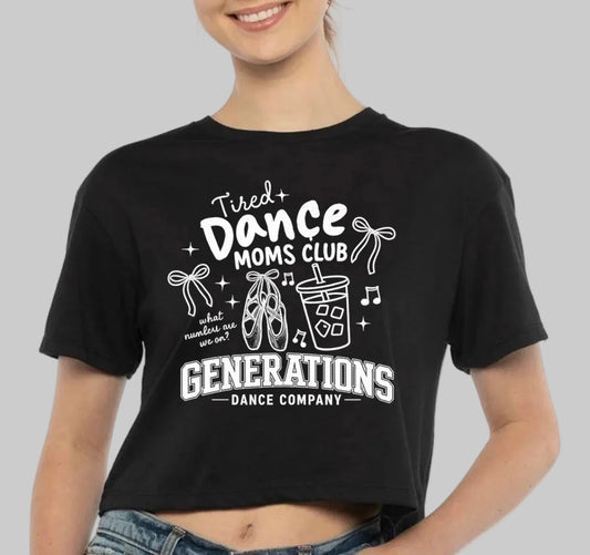 GDC tired dance moms cropped tee - 070