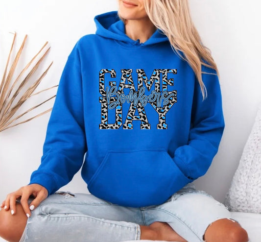 Bombers game day blue leopard print - 005