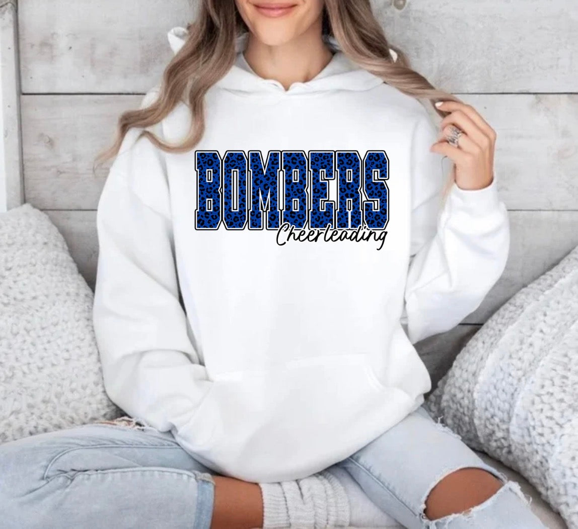 Bombers cheerleading leopard print - tshirts, sweatshirts, hoodies - 007