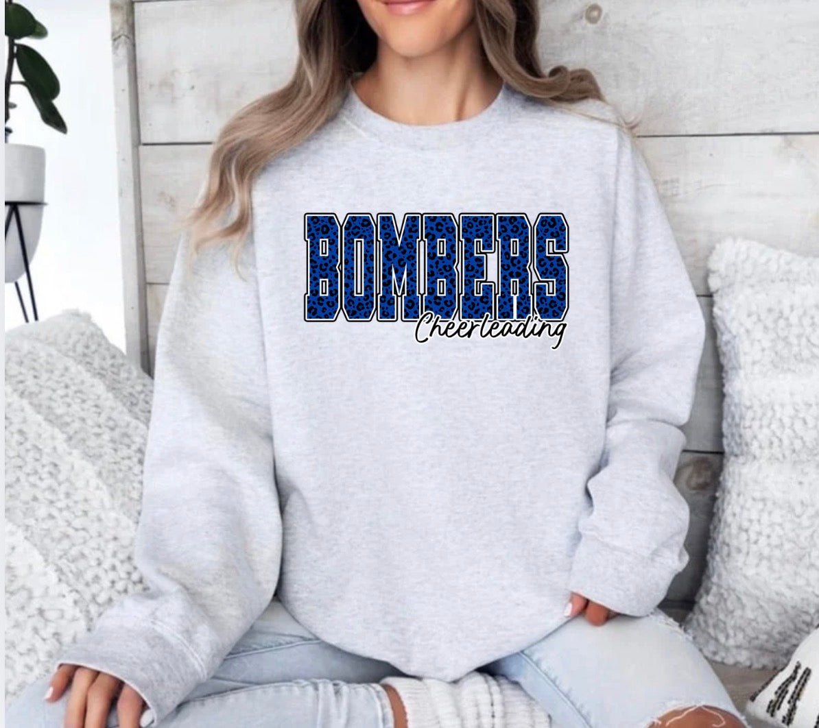 Bombers cheerleading leopard print - tshirts, sweatshirts, hoodies - 007