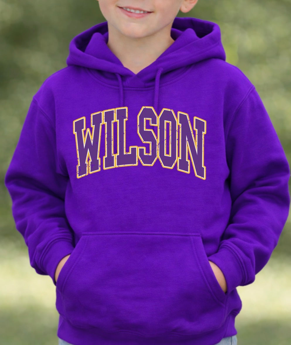 Wilson varsity distressed font - 007
