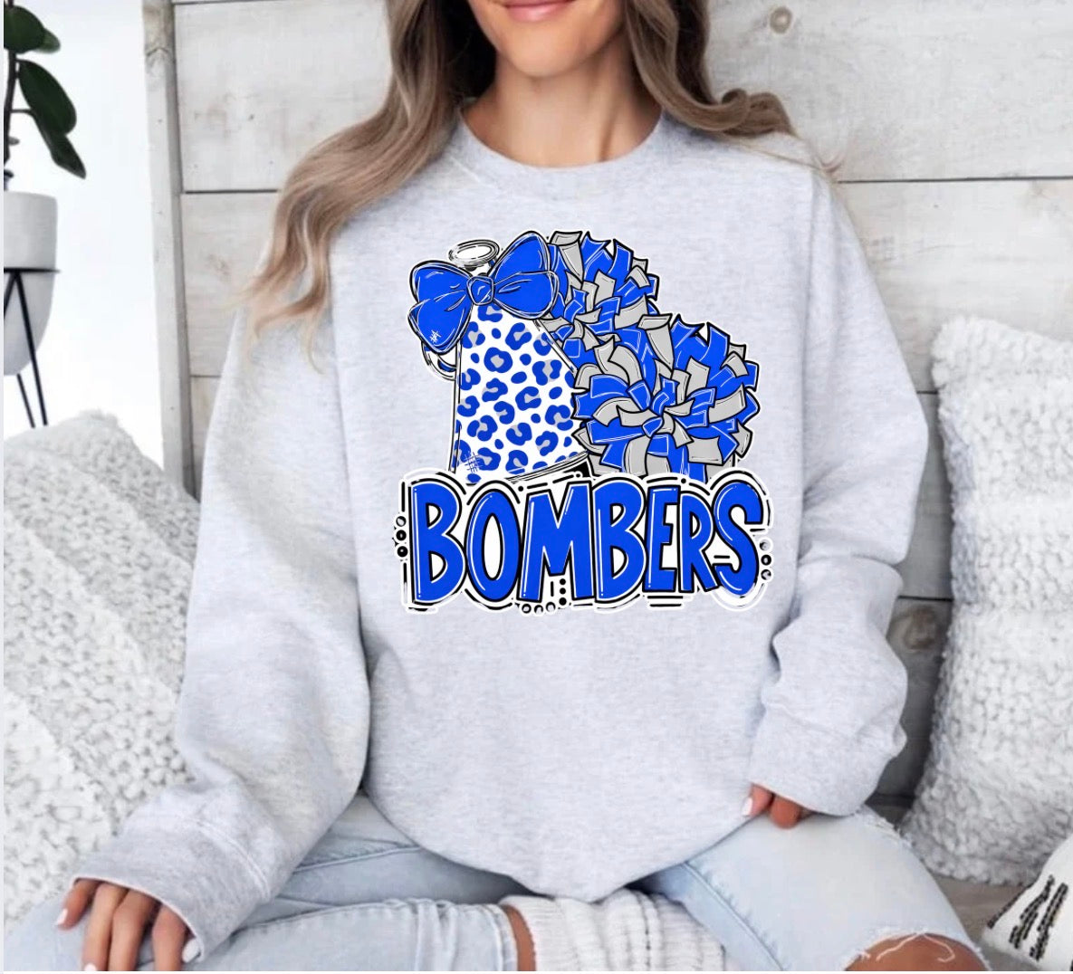 Bombers pompom and bow - tshirts, sweatshirts, hoodies - 002