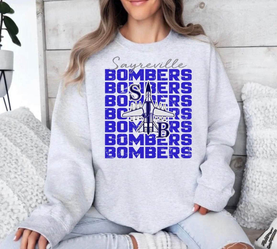 bombers multi with logo centered - tshirts, sweatshirts, hoodies - 035