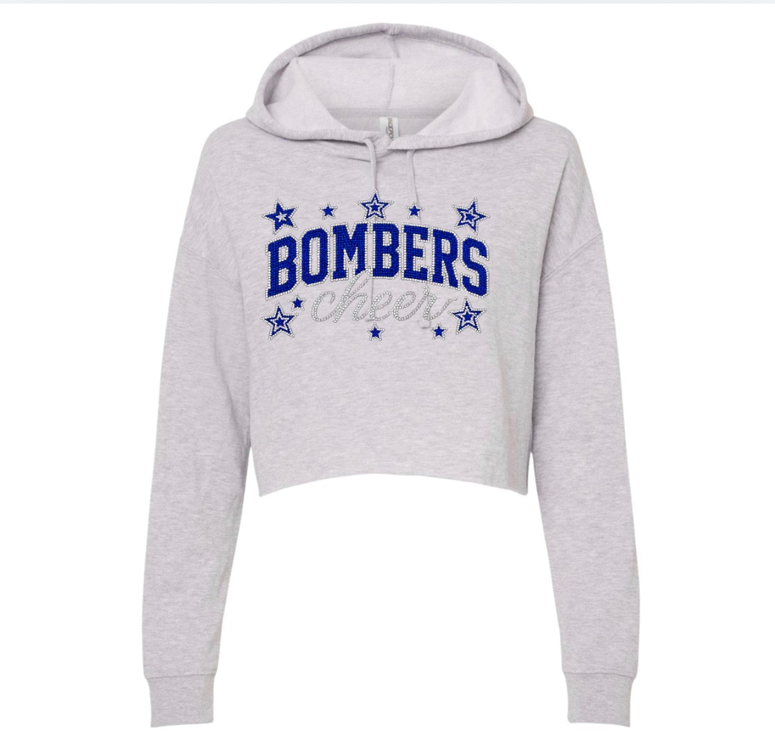 Bombers cheer bling - cropped tees, cropped hoodies - 018